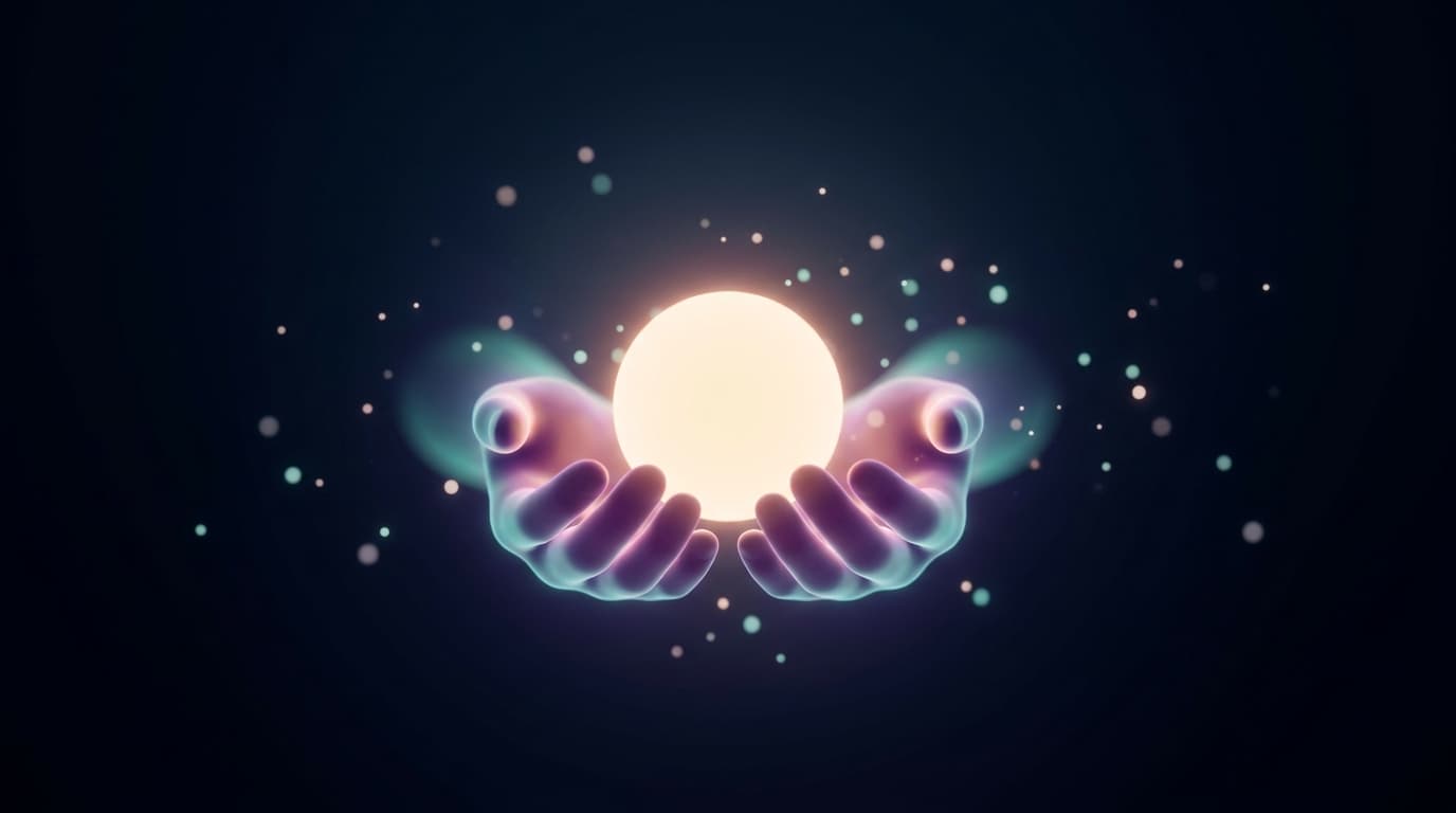 רקע דקורטיבי למדריך Solis — the emotional support agent