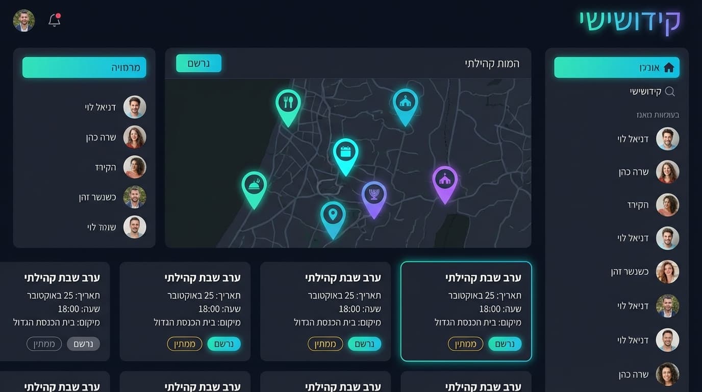 קידושישי - ניהול אירועים